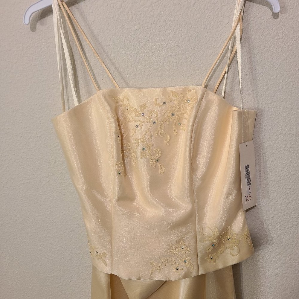 Velvet Fashion inc cream 2 piece dress